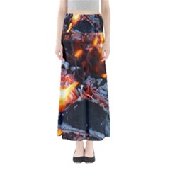 Fire Embers Flame Heat Flames Hot Maxi Skirts