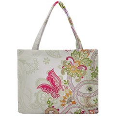 Floral Pattern Background Mini Tote Bag by Nexatart