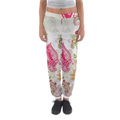 Floral Pattern Background Women s Jogger Sweatpants by Nexatart