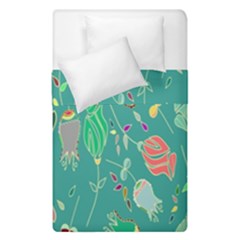 Floral Elegant Background Duvet Cover Double Side (single Size) by Nexatart