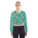 Floral Elegant Background Women s Cropped Sweatshirt View2