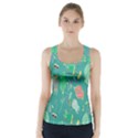 Floral Elegant Background Racer Back Sports Top View1