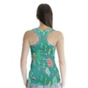 Floral Elegant Background Racer Back Sports Top View2