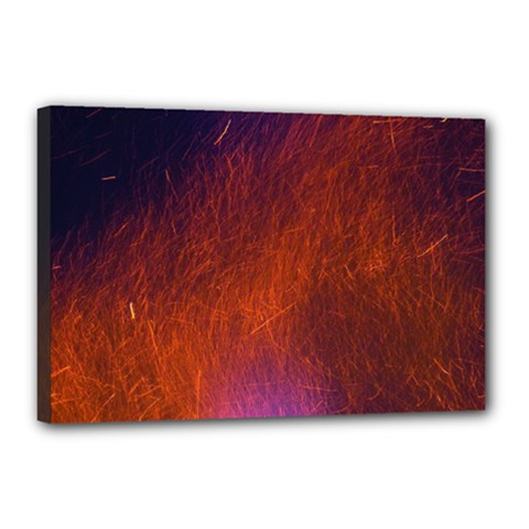 Fire Radio Spark Fire Geiss Canvas 18  X 12  by Nexatart