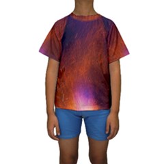 Fire Radio Spark Fire Geiss Kids  Short Sleeve Swimwear