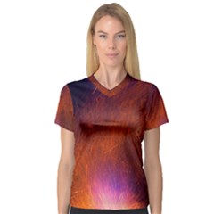 Fire Radio Spark Fire Geiss Women s V-neck Sport Mesh Tee