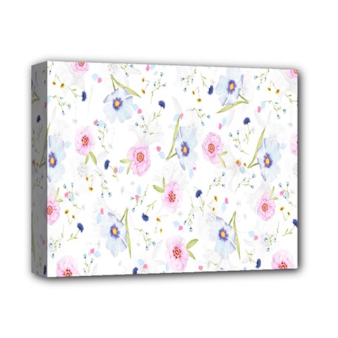 Floral Pattern Background  Deluxe Canvas 14  X 11  by Nexatart