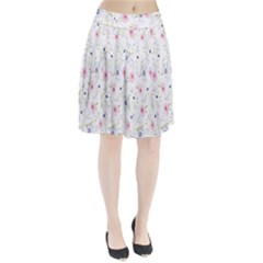 Floral Pattern Background  Pleated Skirt