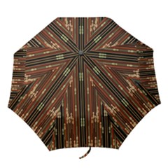 Floral Strings Pattern Folding Umbrellas by Nexatart