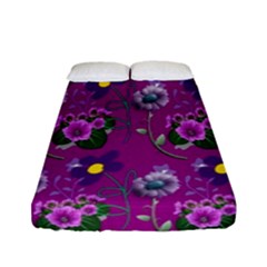 Flower Pattern Fitted Sheet (full/ Double Size)