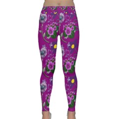 Flower Pattern Classic Yoga Leggings