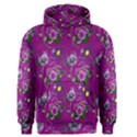 Flower Pattern Men s Pullover Hoodie View1