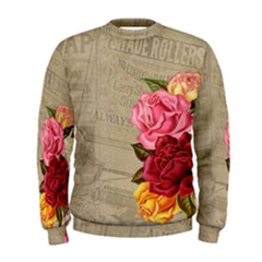 Flower Floral Bouquet Background Men s Sweatshirt