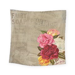 Flower Floral Bouquet Background Square Tapestry (small)