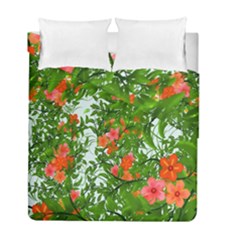 Flower Background Backdrop Pattern Duvet Cover Double Side (full/ Double Size)