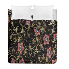 Floral Pattern Background Duvet Cover Double Side (full/ Double Size)