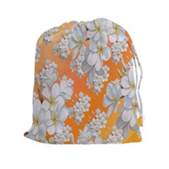 Flowers Background Backdrop Floral Drawstring Pouches (xxl) by Nexatart