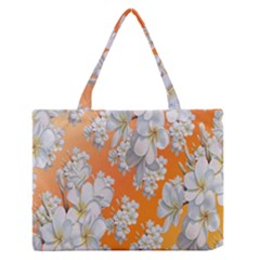 Flowers Background Backdrop Floral Medium Zipper Tote Bag