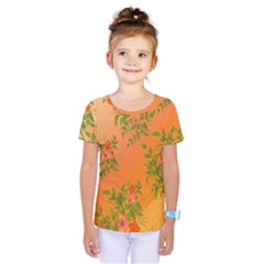 Flowers Background Backdrop Floral Kids  One Piece Tee