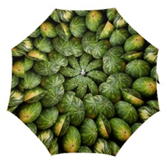 Food Summer Pattern Green Watermelon Straight Umbrellas