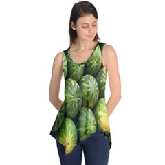 Food Summer Pattern Green Watermelon Sleeveless Tunic by Nexatart