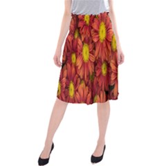 Flowers Nature Plants Autumn Affix Midi Beach Skirt by Nexatart