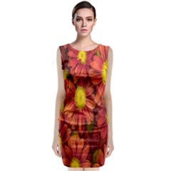 Flowers Nature Plants Autumn Affix Classic Sleeveless Midi Dress by Nexatart