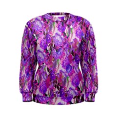 Flowers Abstract Digital Art Women s Sweatshirt