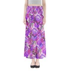 Flowers Abstract Digital Art Maxi Skirts by Nexatart