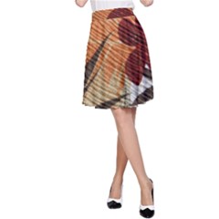 Fall Colors A-line Skirt by Nexatart