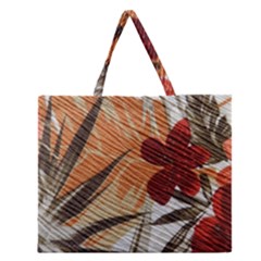 Fall Colors Zipper Large Tote Bag