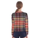 Fabric Texture Tartan Color Women s Long Sleeve Tee View2