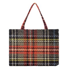 Fabric Texture Tartan Color Medium Tote Bag by Nexatart