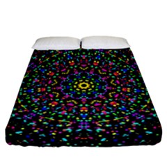 Fractal Texture Fitted Sheet (california King Size)