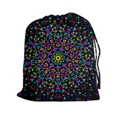 Fractal Texture Drawstring Pouches (xxl)