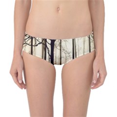 Forest Fog Hirsch Wild Boars Classic Bikini Bottoms by Nexatart