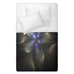 Fractal Blue Abstract Fractal Art Duvet Cover (single Size)