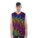 Fractal Art Design Colorful Men s Basketball Tank Top View1