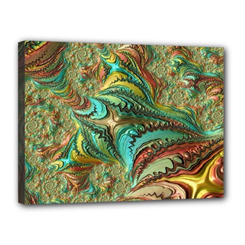 Fractal Artwork Pattern Digital Canvas 16  X 12 