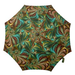 Fractal Artwork Pattern Digital Hook Handle Umbrellas (large)