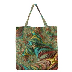 Fractal Artwork Pattern Digital Grocery Tote Bag