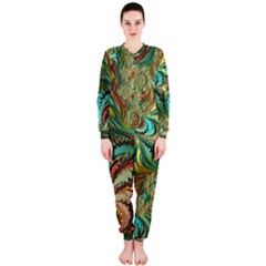 Fractal Artwork Pattern Digital Onepiece Jumpsuit (ladies)  by Nexatart