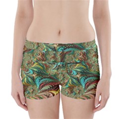 Fractal Artwork Pattern Digital Boyleg Bikini Wrap Bottoms