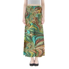 Fractal Artwork Pattern Digital Maxi Skirts by Nexatart