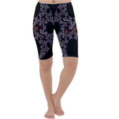 Fractal Complexity Geometric Cropped Leggings 