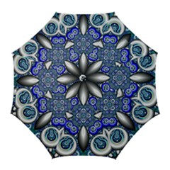 Fractal Cathedral Pattern Mosaic Golf Umbrellas by Nexatart