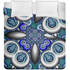 Fractal Cathedral Pattern Mosaic Duvet Cover Double Side (king Size) by Nexatart