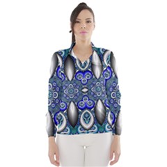 Fractal Cathedral Pattern Mosaic Wind Breaker (women) by Nexatart