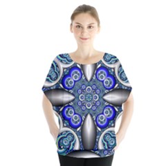 Fractal Cathedral Pattern Mosaic Blouse