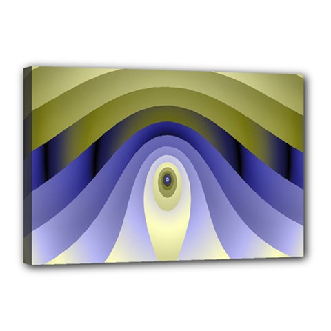 Fractal Eye Fantasy Digital Canvas 18  X 12  by Nexatart